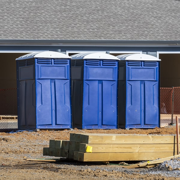 what is the expected delivery and pickup timeframe for the porta potties in Clayton NM